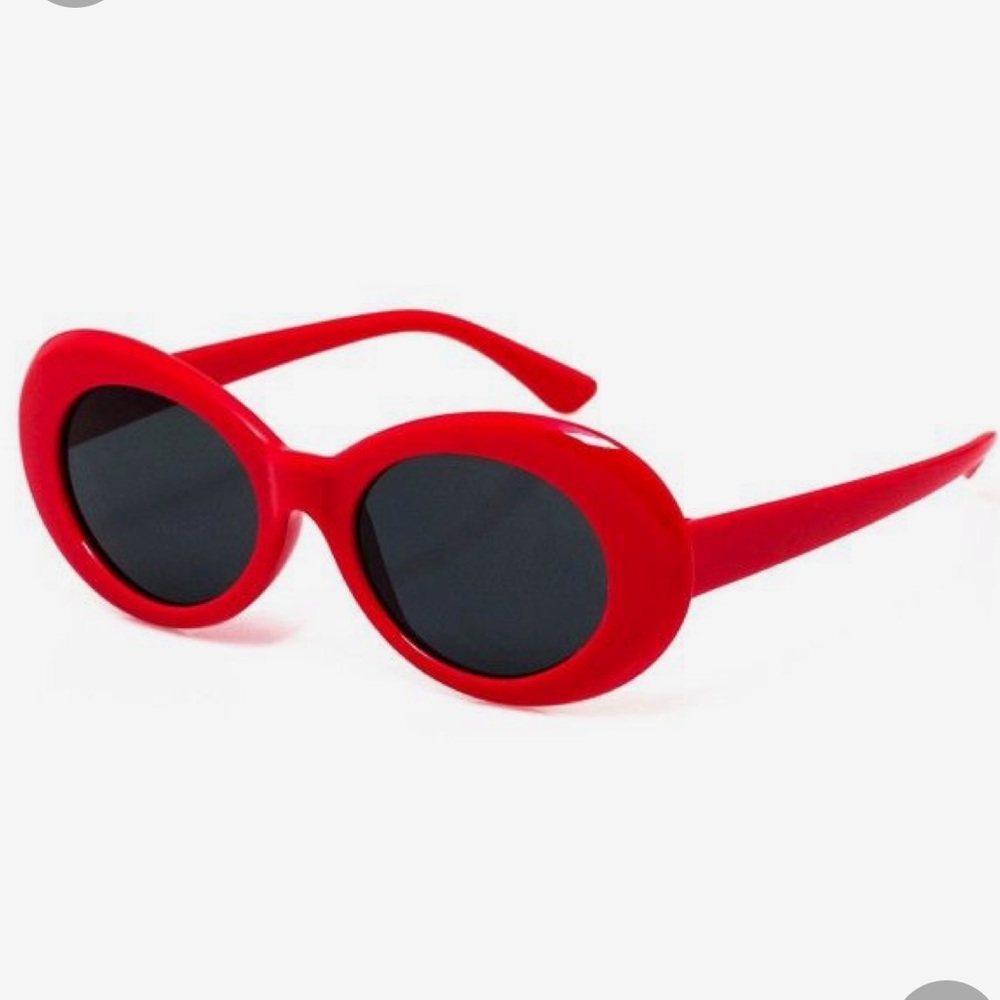 Retro Oval Sunglasses Tapered Arms round lenses - Picture 2 of 7
